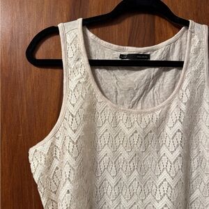 Maurices Ivory Lace Tank Top